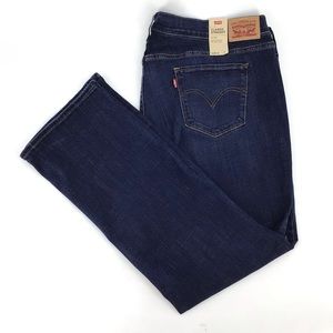 Levi's 414 Classic Straight Leg Dark Denim Jeans